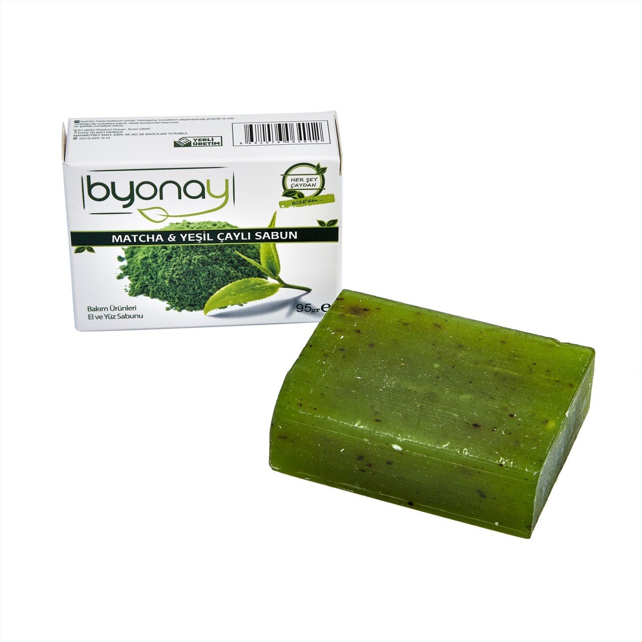 Byonay%20Matcha%20&%20Yeşil%20Çaylı%20Sabun%2095%20gr